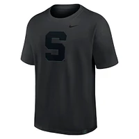 T-shirt Nike noir Michigan State Spartans Statement 2-Hit Max90 pour homme