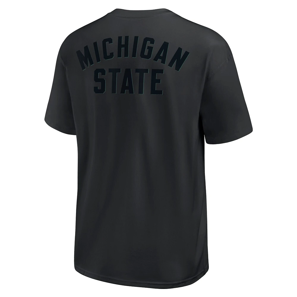 T-shirt Nike noir Michigan State Spartans Statement 2-Hit Max90 pour homme