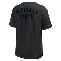 T-shirt Nike noir Michigan State Spartans Statement 2-Hit Max90 pour homme