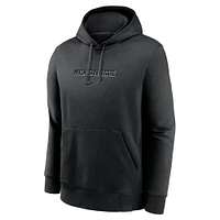 Men's Nike Black Michigan State Spartans Statement Wordmark Lockup Pullover Hoodie