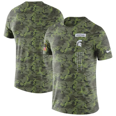 Michigan State Spartans Nike Military T-Shirt - Camo