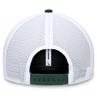 Casquette réglable de camionneur avec lettre et logo Nike Charcoal Michigan State Spartans pour hommes