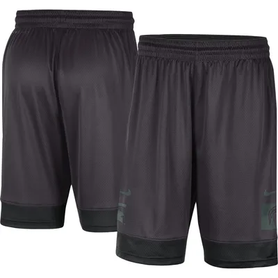 Short pour homme Nike Michigan State Spartans Performance Fast Break gris anthracite