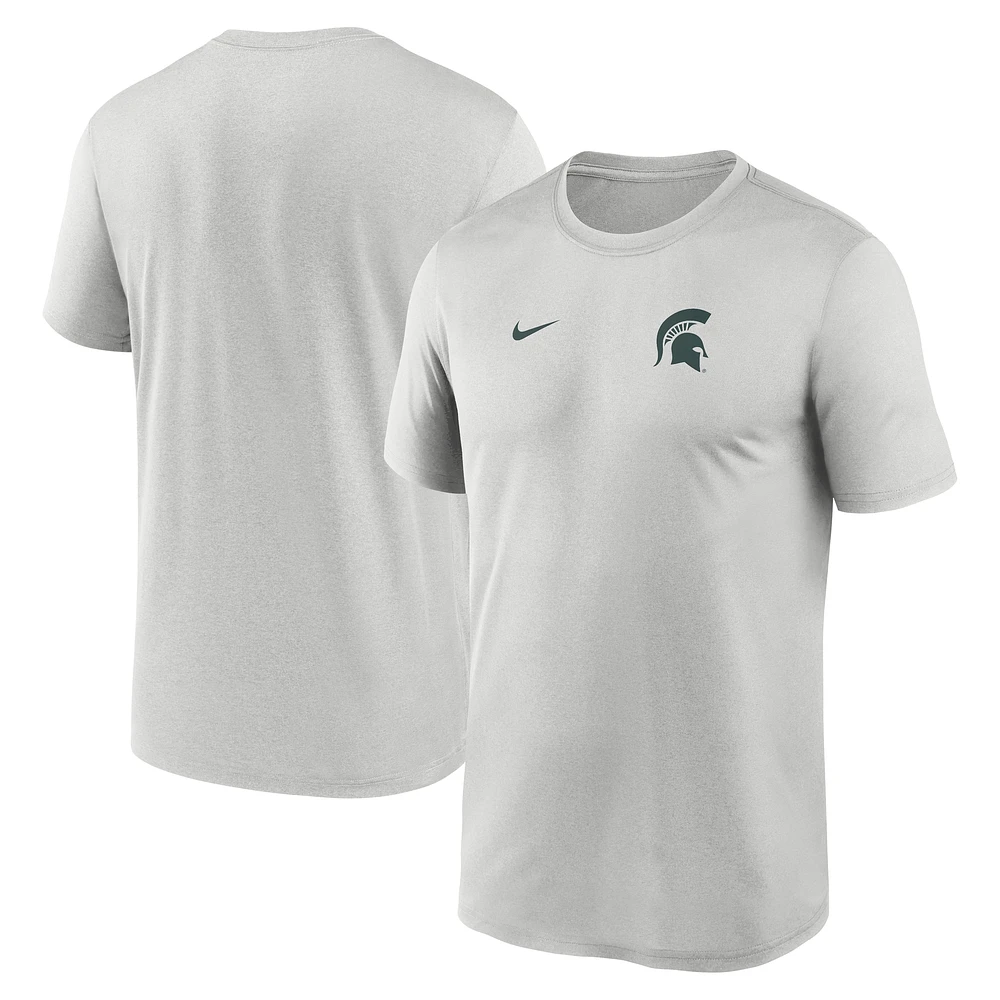 Men's Nike Michigan State Spartans 2025 Sideline Small Logo Legend Performance T-Shirt