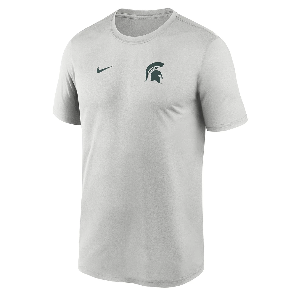 Men's Nike Michigan State Spartans 2025 Sideline Small Logo Legend Performance T-Shirt