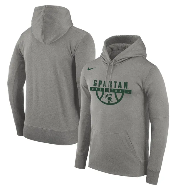 Nike Men's Green Michigan State Spartans Sideline Jersey Pullover Hoodie - Green