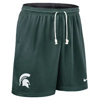 Short de performance réversible Nike Michigan State Spartans 2025 pour homme, vert/anthracite