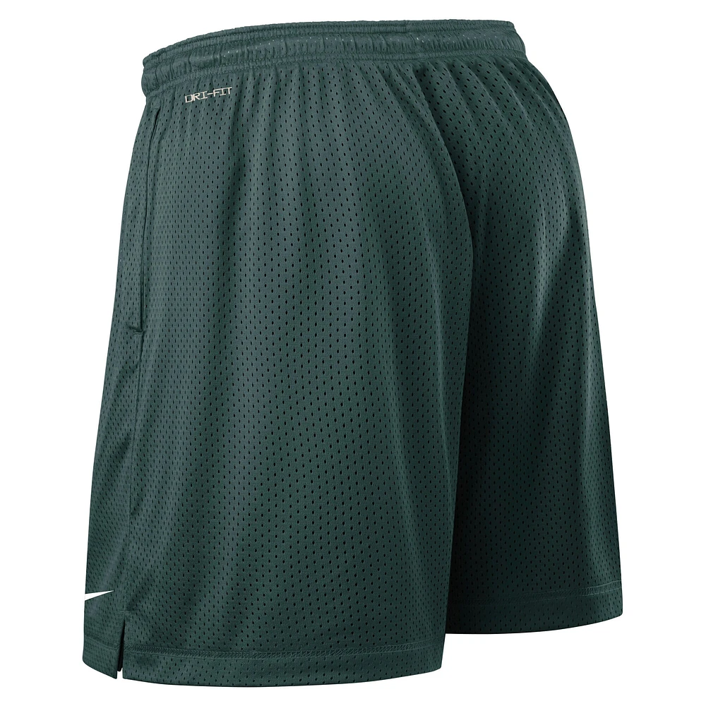 Short de performance réversible Nike Michigan State Spartans 2025 pour homme, vert/anthracite