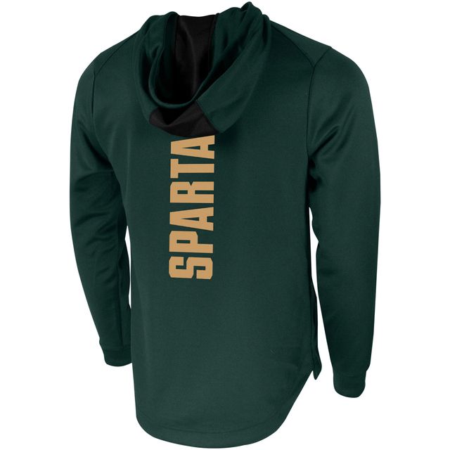 Sweat à capuche Nike Michigan State Spartans 2-Hit Performance pour homme vert