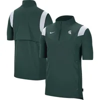 Nike Men's Green Bay Packers Sideline Coaches Short Sleeve Jacket - Green - S (Small)