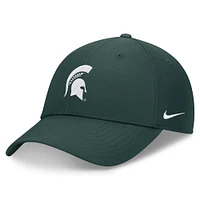 Casquette ajustable Nike Michigan State Spartans 2024 On-Field Performance pour homme Vert