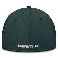 Men's Nike Green Michigan State Spartans 2025 Dugout Coaches Rise Swoosh Performance Flex Hat