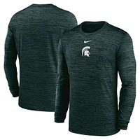 Men's Nike Green Michigan State Spartans 2025 Sideline Velocity Performance Long Sleeve T-Shirt