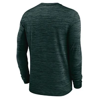 Men's Nike Green Michigan State Spartans 2025 Sideline Velocity Performance Long Sleeve T-Shirt