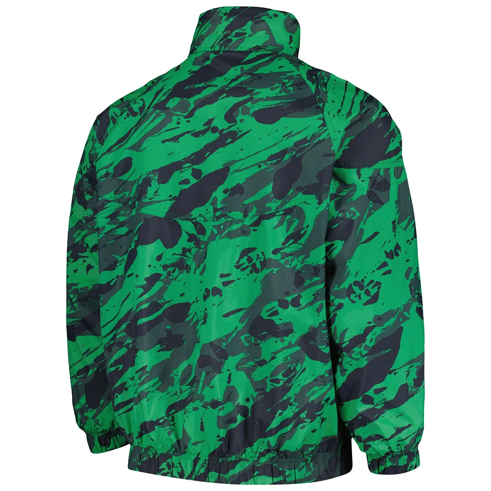 Men's Nike  Green Michigan State Spartans Anorak Half-Zip Jacket