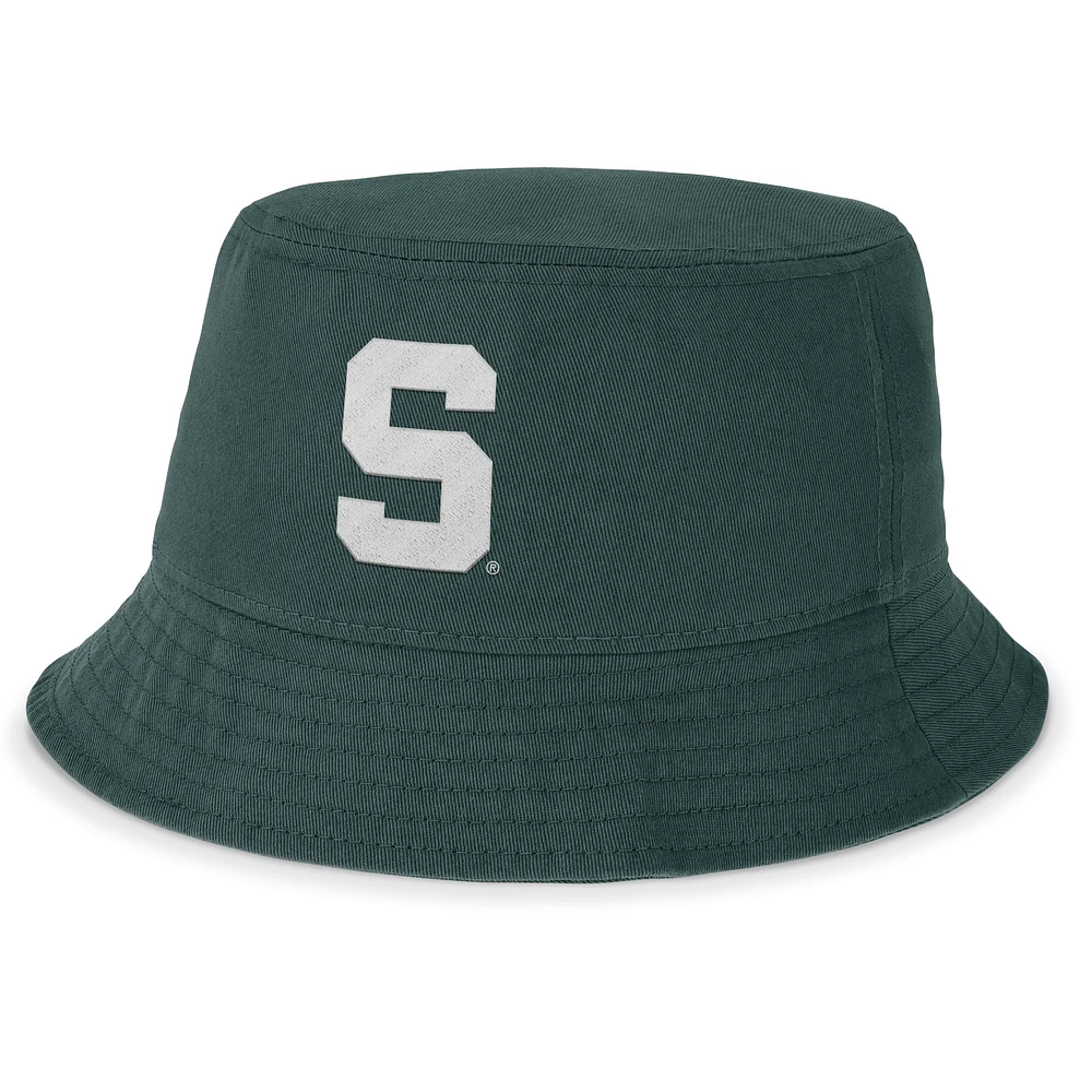 Chapeau bob Apex Nike Michigan State Spartans pour homme vert