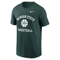 T-shirt de basket-ball Nike vert Michigan State Spartans pour homme