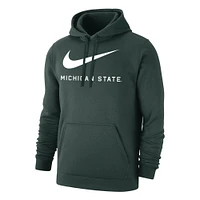 Sweat à capuche Nike Michigan State Spartans Big Swoosh Club pour homme, vert