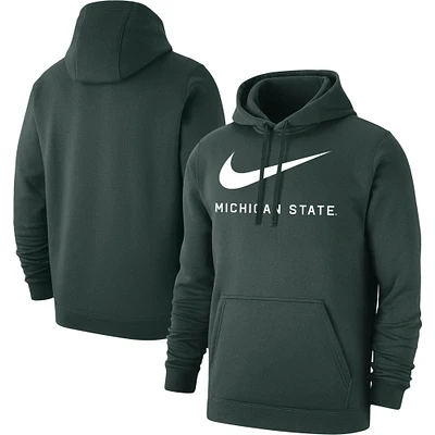 Sweat à capuche Nike Michigan State Spartans Big Swoosh Club pour homme, vert