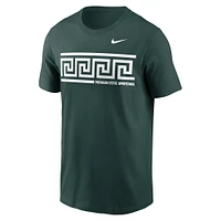 T-shirt Nike vert Michigan State Spartans Campus Local pour homme
