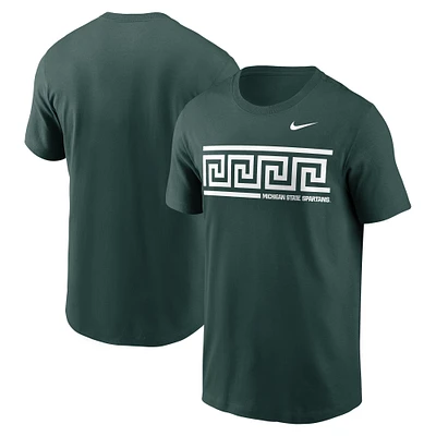 T-shirt Nike vert Michigan State Spartans Campus Local pour homme
