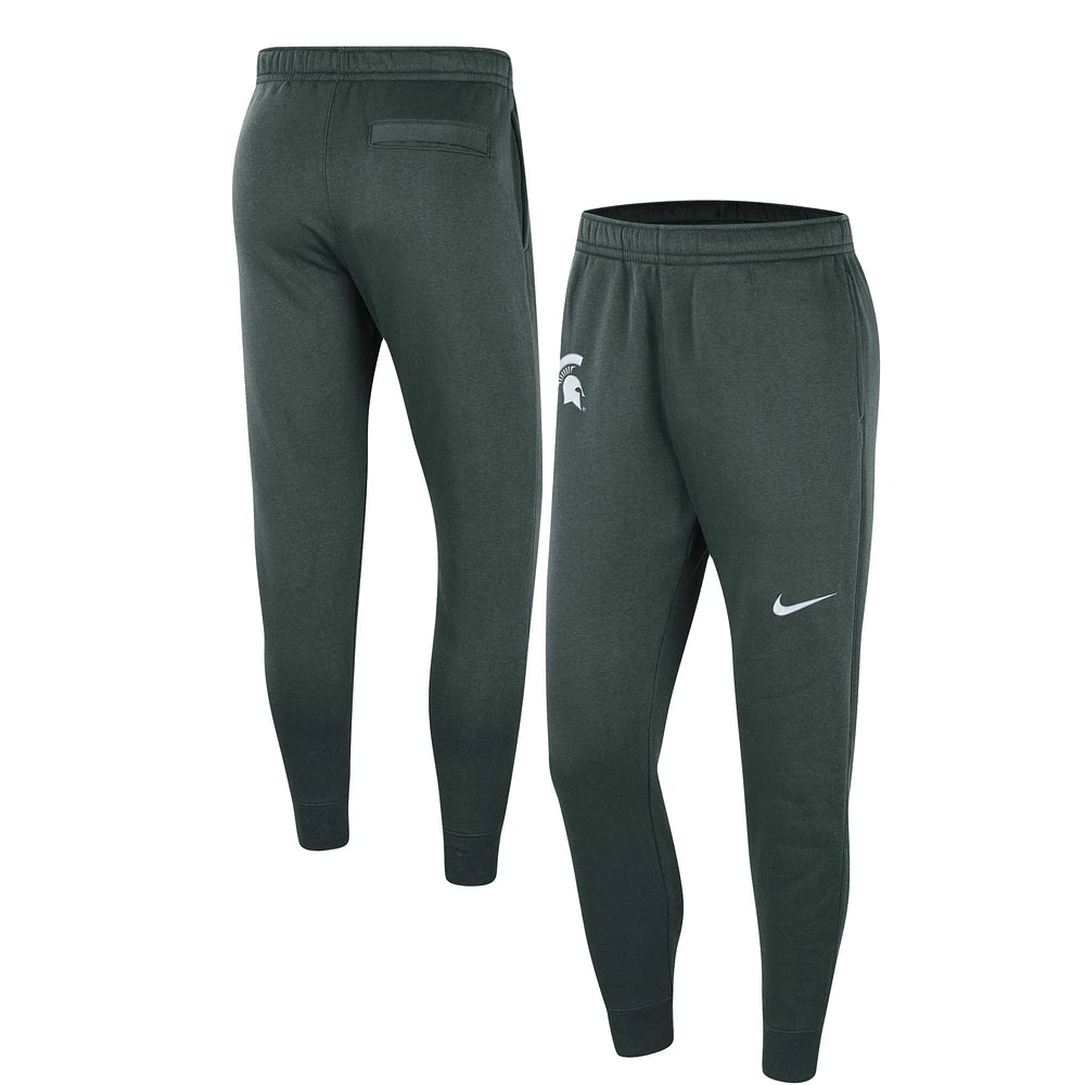 Pantalon en molleton Nike Michigan State Spartans Club pour homme vert