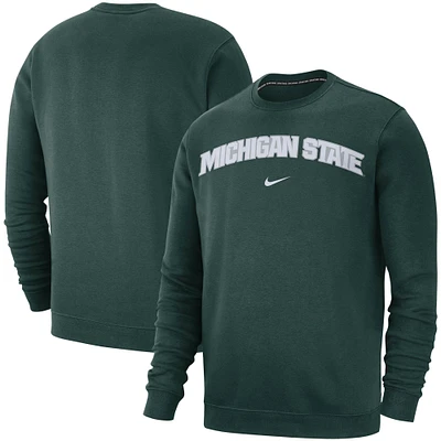 Sweat à capuche Nike Michigan State Spartans Club Fleece vert pour homme