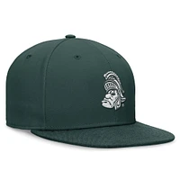 Casquette ajustée Nike Michigan State Spartans Legacy True pour hommes, verte