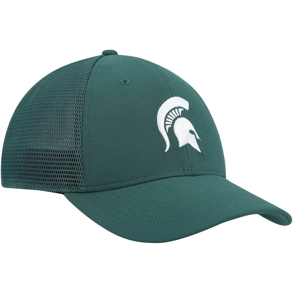 Casquette Nike Legacy91 Meshback Swoosh Performance Flex des Spartans de l'État du Michigan pour homme, vert