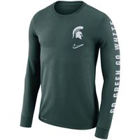 Men's Nike Green Michigan State Spartans Local Mantra Performance Long Sleeve T-Shirt