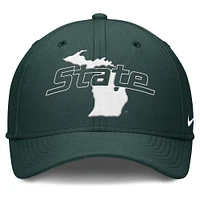 Men's Nike Green Michigan State Spartans Local Swoosh Flex Hat