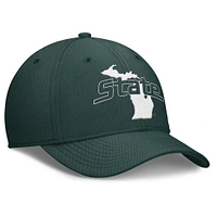 Men's Nike Green Michigan State Spartans Local Swoosh Flex Hat