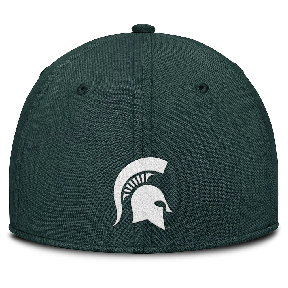 Men's Nike Green Michigan State Spartans Local Swoosh Flex Hat
