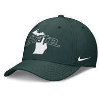 Men's Nike Green Michigan State Spartans Local Swoosh Flex Hat