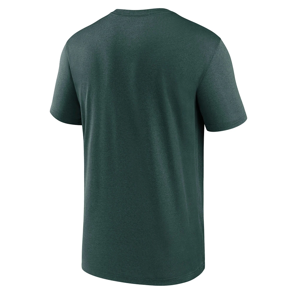 T-shirt Nike vert Michigan State Spartans Lockup Legend Performance pour homme