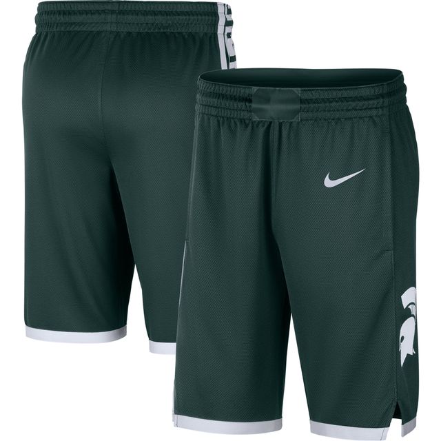 Short de basket-ball Nike State Spartans avec logo Replica Performance vert pour homme