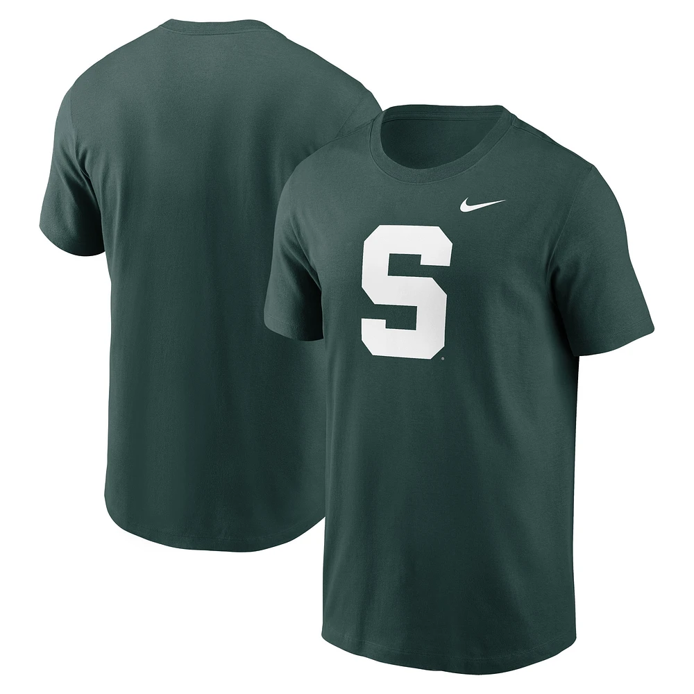 T-shirt vert avec logo alternatif Nike State Spartans Primetime pour homme