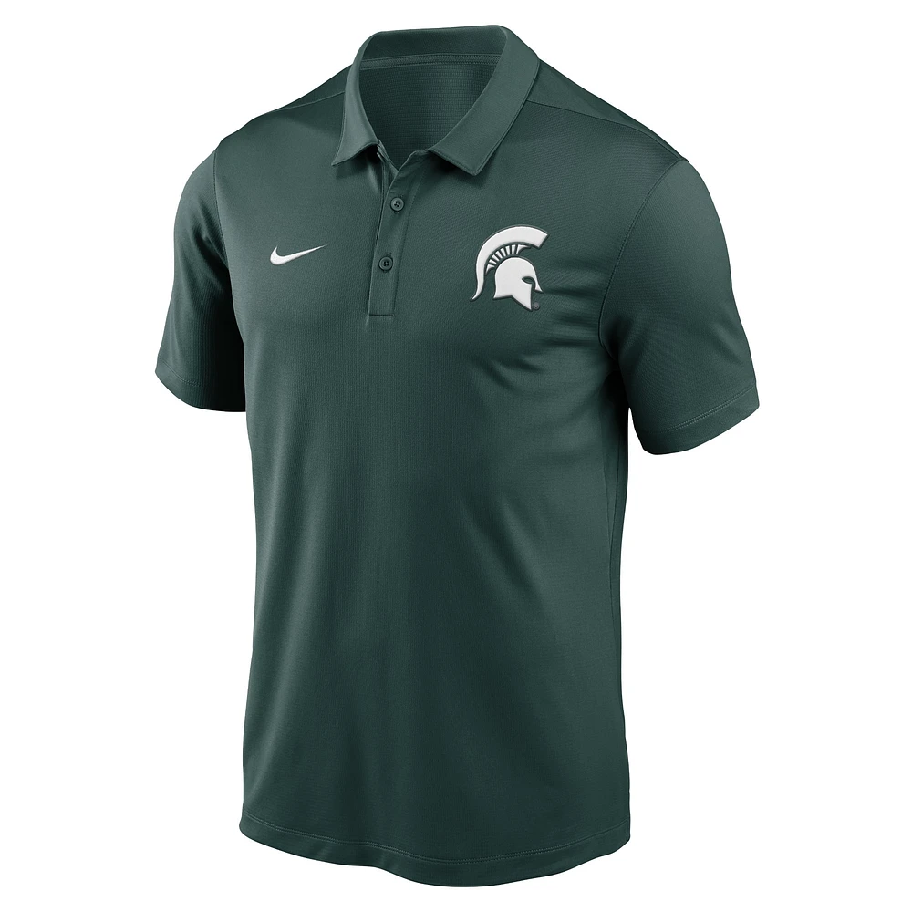 Polo de performance Nike State Spartans Primetime Franchise vert pour homme