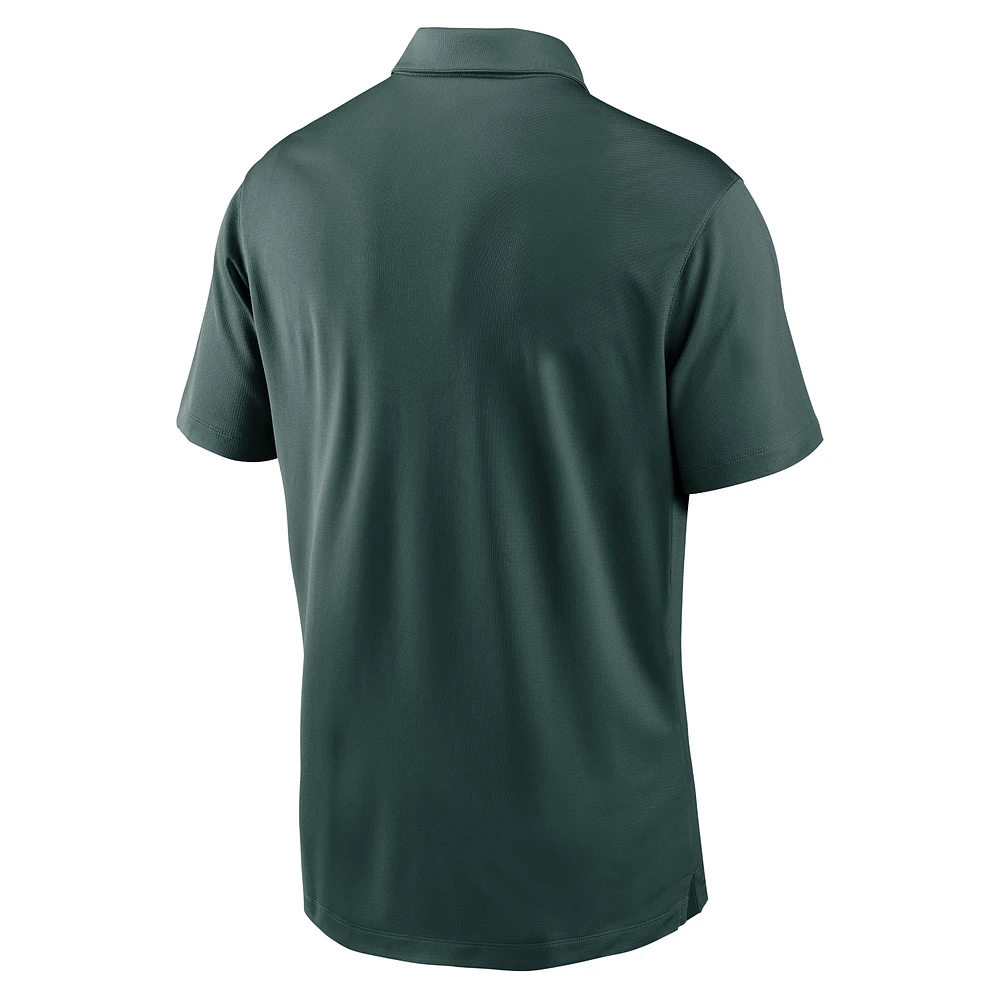 Polo de performance Nike State Spartans Primetime Franchise vert pour homme