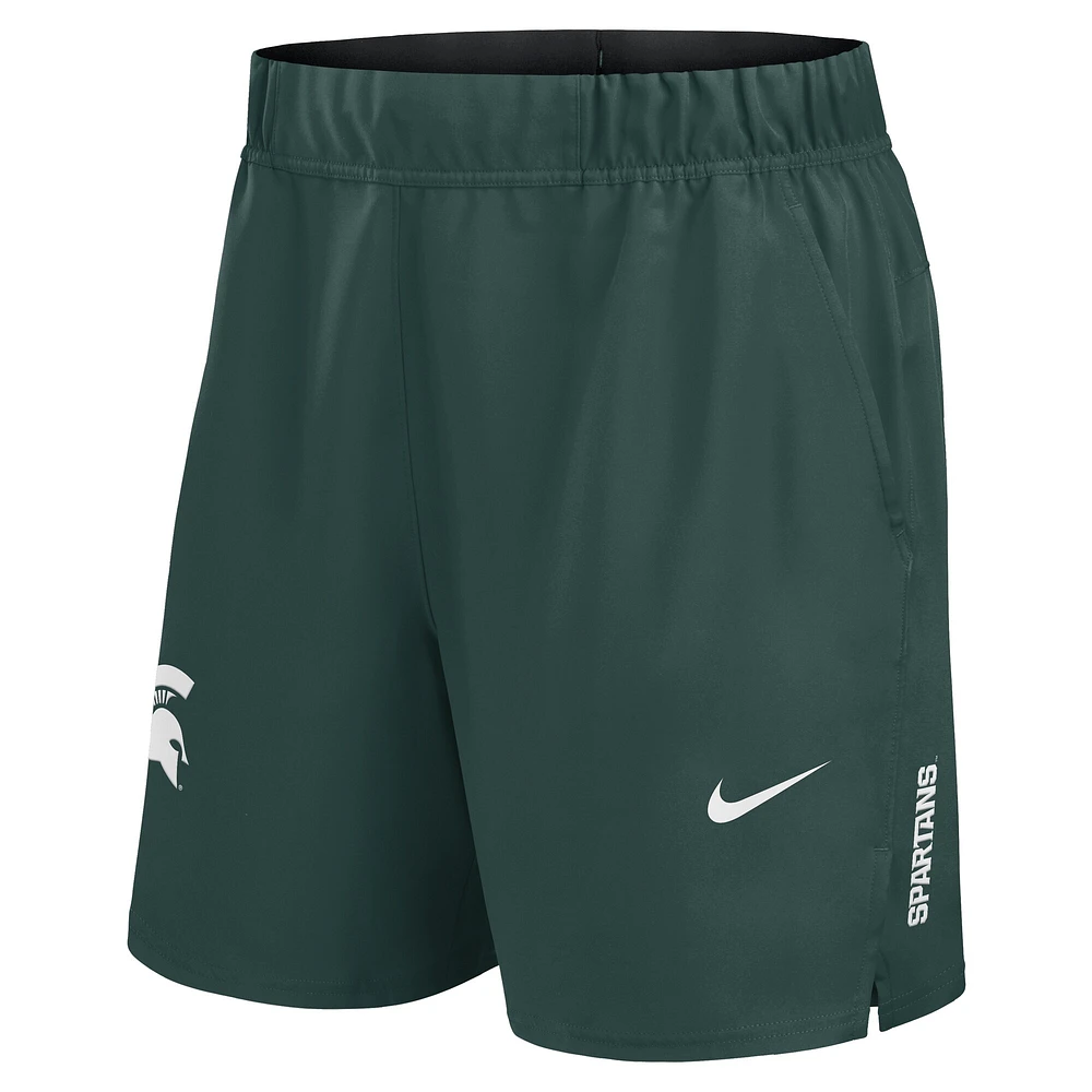 Men's Nike Green Michigan State Spartans Primetime Woven Victory Performance Shorts