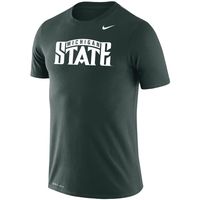 Men's Nike Green Michigan State Spartans School Logo Legend Performance T-Shirt