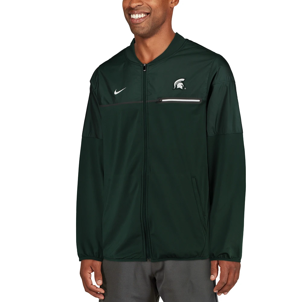 Veste hybride de performance Sideline Elite verte Nike Michigan State Spartans pour homme