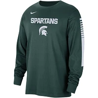 Men's Nike Green Michigan State Spartans Slam Dunk Long Sleeve T-Shirt