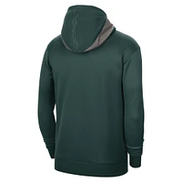 Men's Nike Green Michigan State Spartans Team Basketball Spotlight Performance Pullover Hoodie