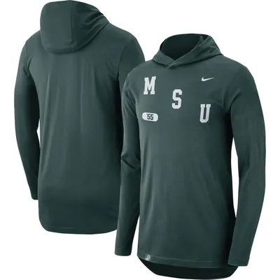 Michigan State Spartans Nike Team Performance Long Sleeve Hoodie T-Shirt - Green