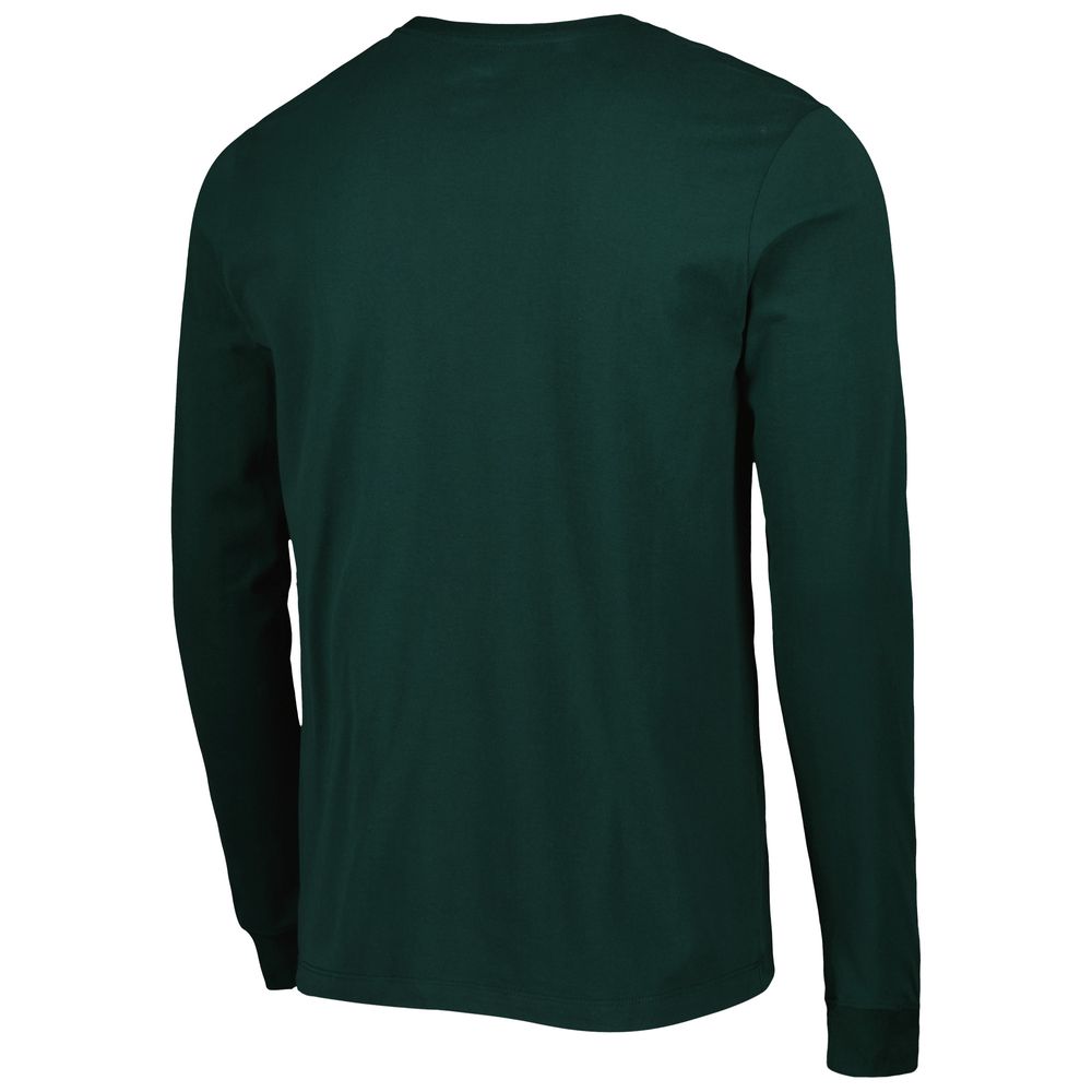 Men's Nike Green Michigan State Spartans Team Practice Performance Long Sleeve T-Shirt