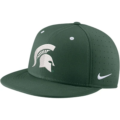 Casquette ajustée Nike Michigan State Spartans True Performance pour homme, vert