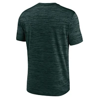 Men's Nike Green Michigan State Spartans Velocity Baseball Wordmark Stack Performance T-Shirt