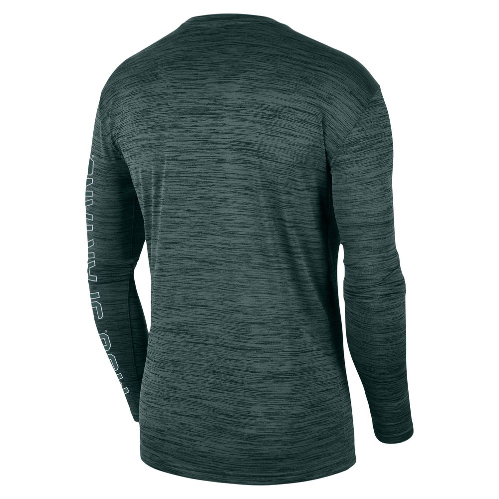 Men's Nike Green Michigan State Spartans Velocity Legend Team Performance Long Sleeve T-Shirt