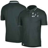 Men's Nike Green Michigan State Spartans Wordmark Performance Polo